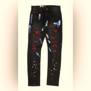 WAIMEA SKINNY FIT BLACK WASH MEN JEANS M5000D